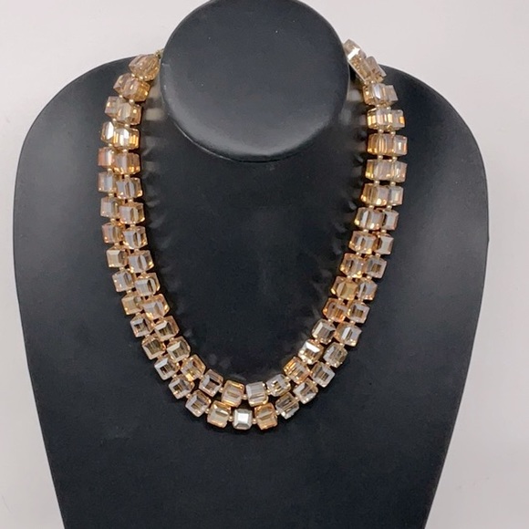 NWT Natasha double stranded iridescent bead necklace - Picture 2 of 6